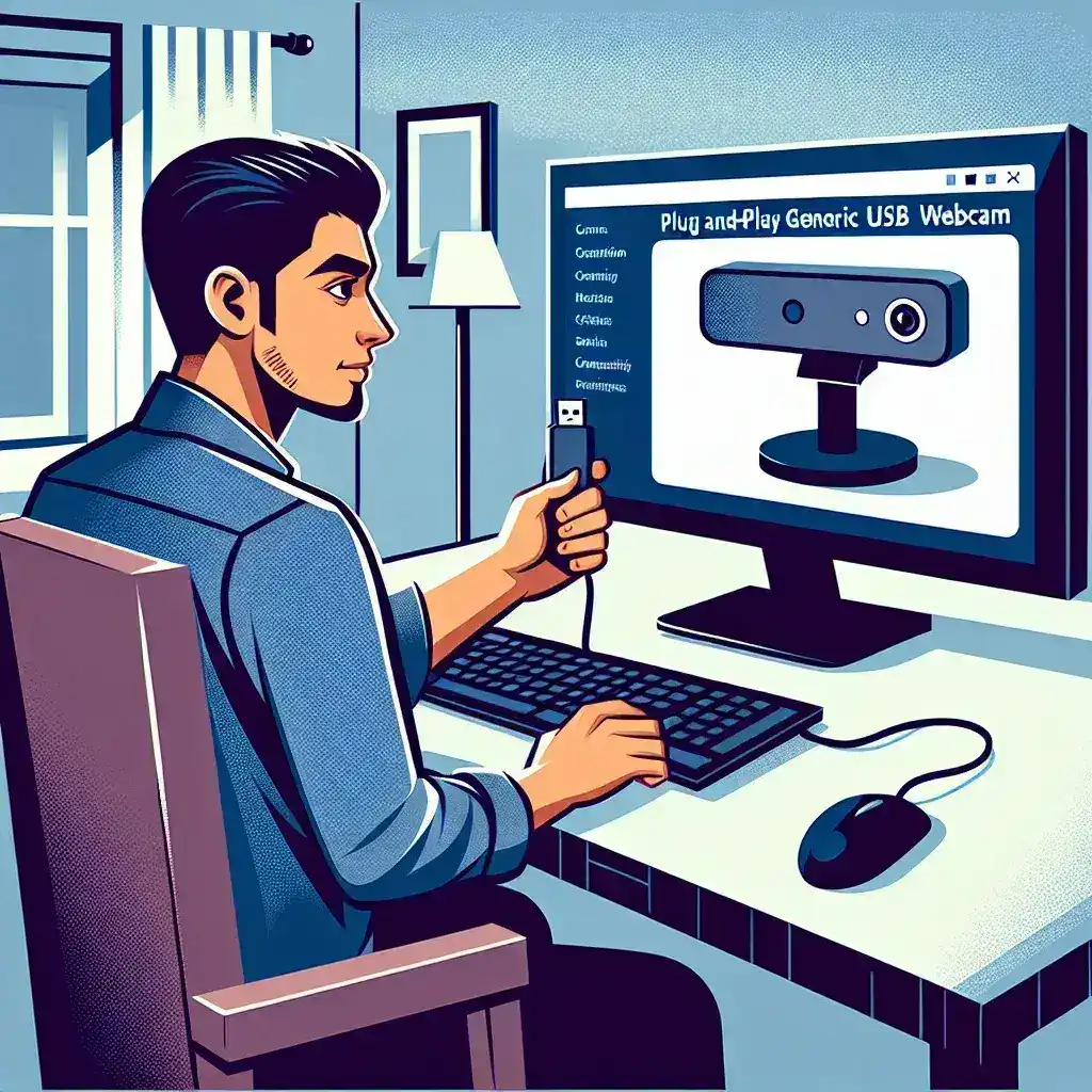 How do I troubleshoot connection issues with a Plug and Play USB Webcam?