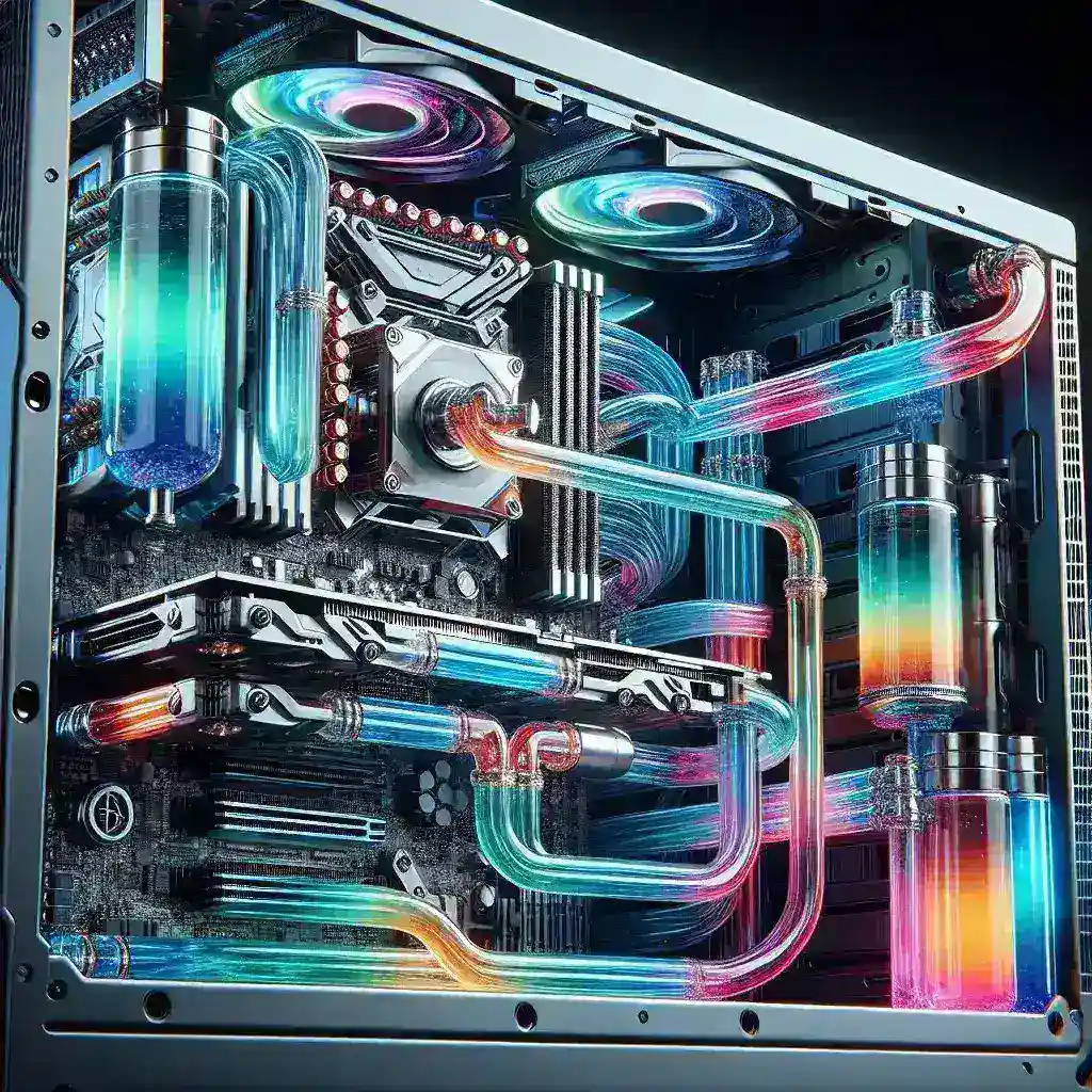 Why are some gaming PCs built with integrated liquid distribution plates?