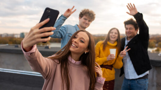 girl with smartphone