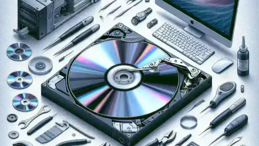 "Data recovery tools for damaged DVDs showcased in a guide on recovering lost data, featuring software interface, DVD repair techniques, and step-by-step methods."