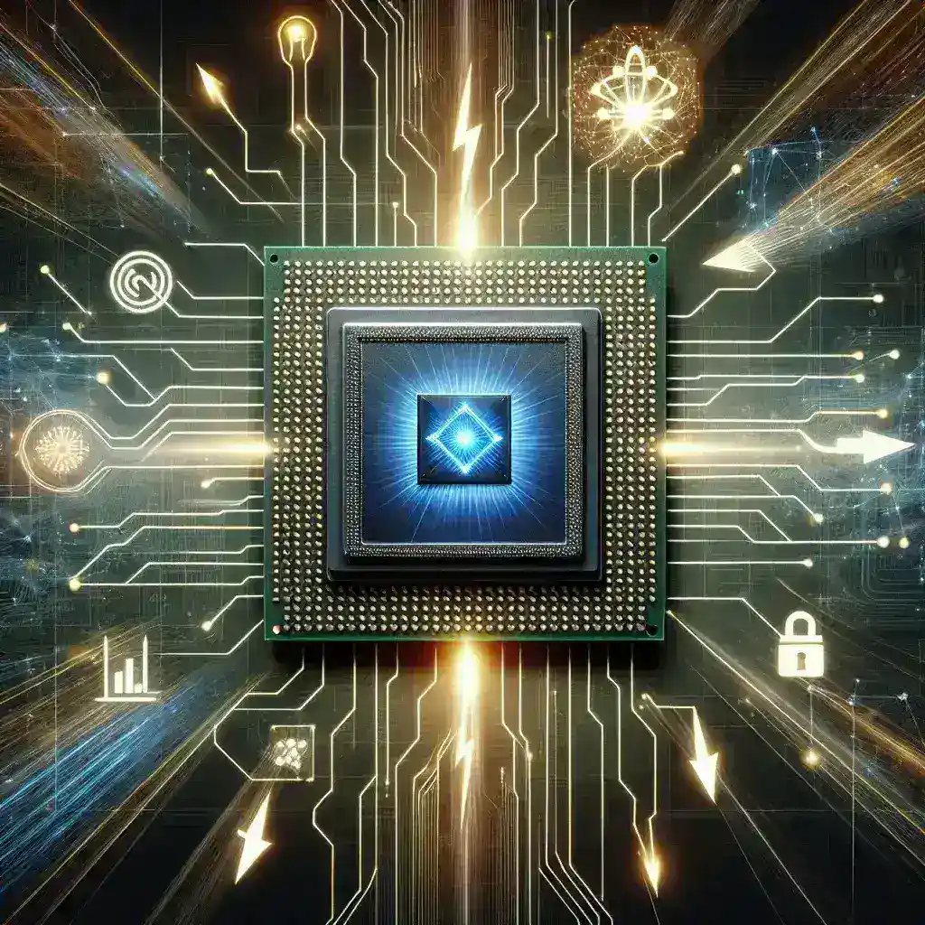 "Google's Ironwood TPU image illustrating advanced technology for optimized machine learning workloads and enhanced performance."