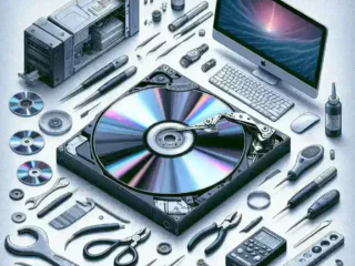 "Data recovery tools for damaged DVDs showcased in a guide on recovering lost data, featuring software interface, DVD repair techniques, and step-by-step methods."