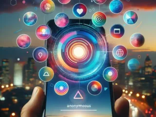 "Anonymous Instagram Story viewer app on a smartphone screen, showcasing features for discreetly viewing Instagram Stories in 2024."