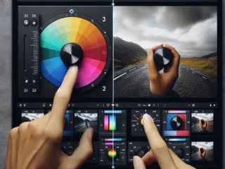 "Illustration showing color temperature adjustment sliders in photo and video editing software, highlighting techniques for enhancing warmth and coolness in visual content as explored in the guide on adjusting color temperature."