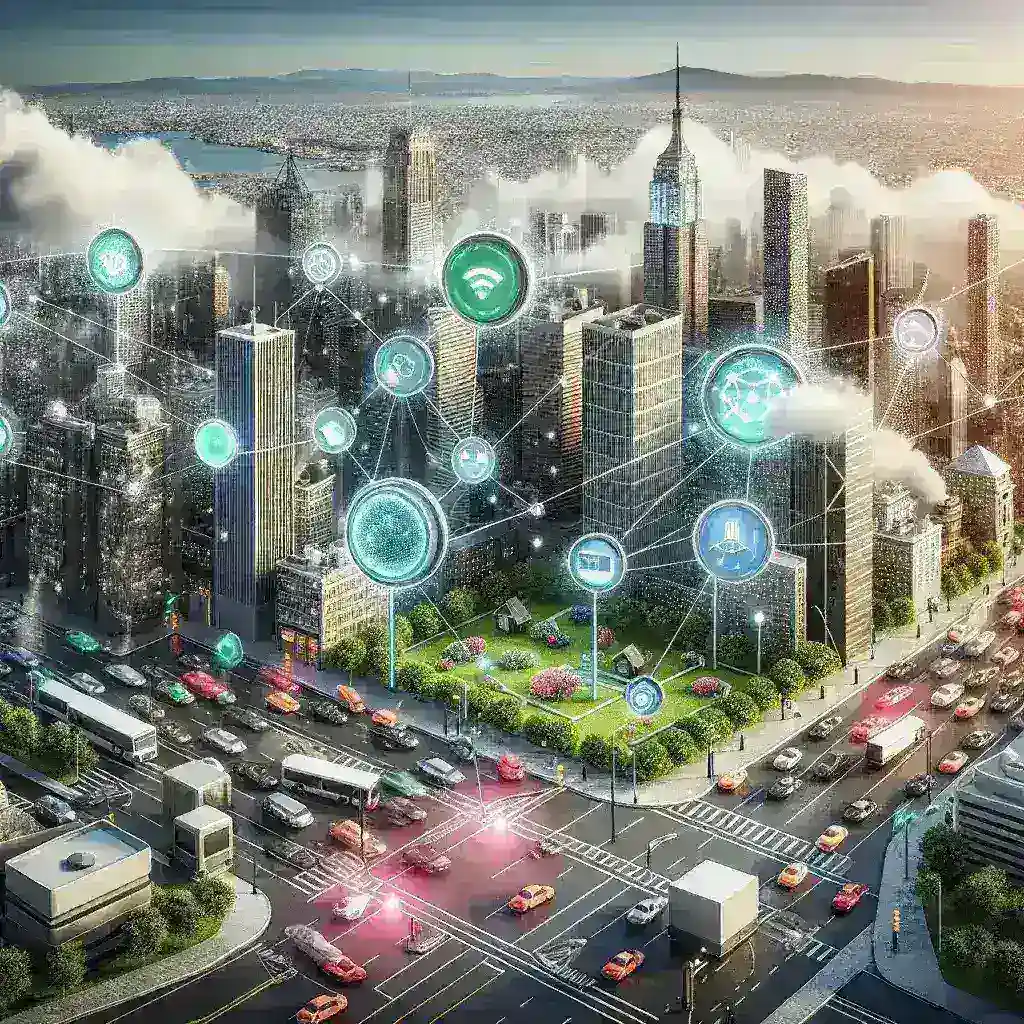 "Image of Nvidia's latest AI-powered edge devices designed for smart city implementations, showcasing advanced technology for urban data processing and real-time analytics in smart environments."