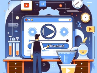 "Ilustrasi langkah-langkah mudah untuk mengunduh video YouTube dengan aman, sesuai dengan panduan lengkap dalam artikel 'Cara Mudah Unduh Video YouTube: Panduan Lengkap dan Aman'."