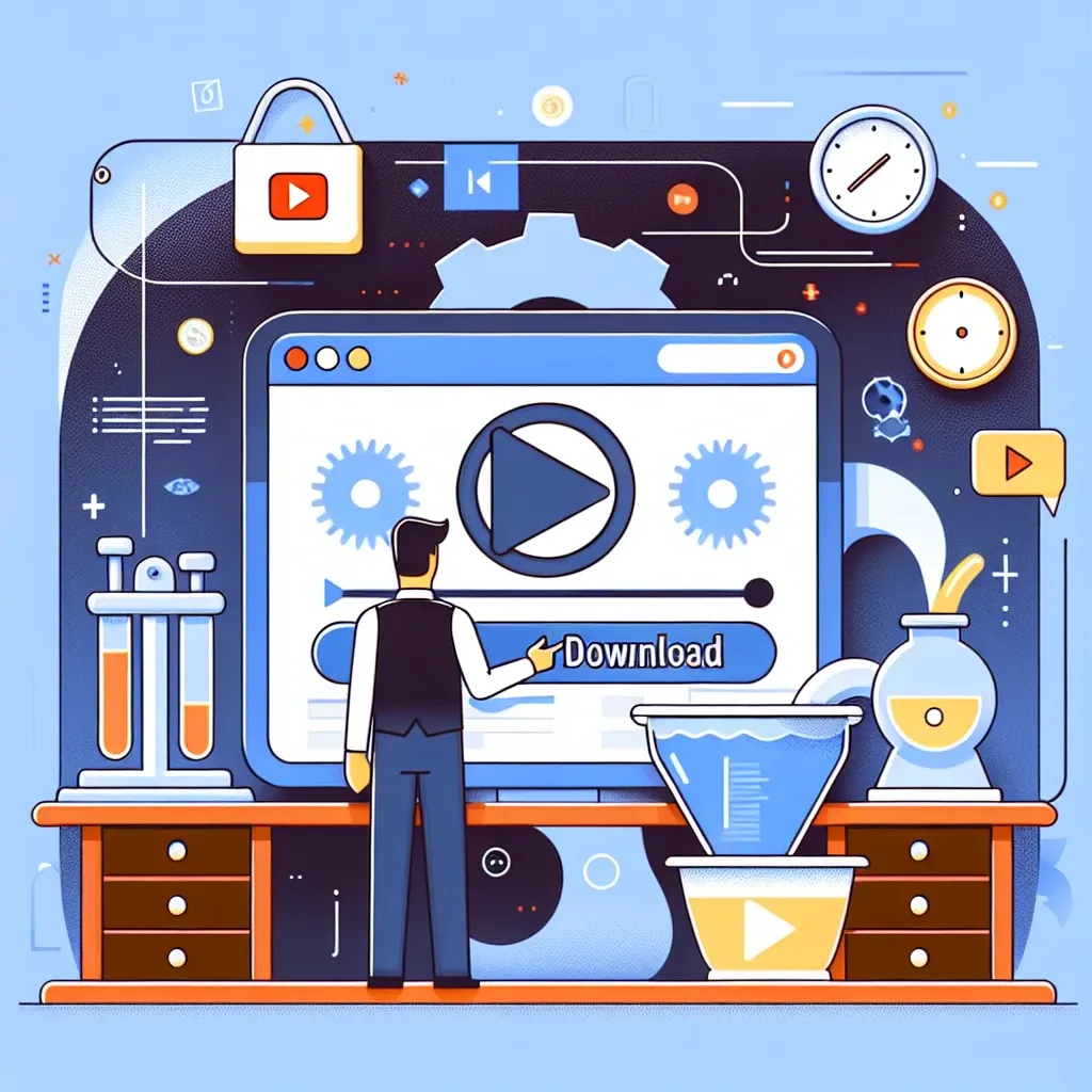 "Ilustrasi langkah-langkah mudah untuk mengunduh video YouTube dengan aman, sesuai dengan panduan lengkap dalam artikel 'Cara Mudah Unduh Video YouTube: Panduan Lengkap dan Aman'."